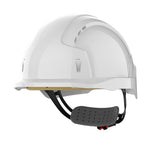 JSP EVOLite Safety Helmet - Micro Peak - Wheel Ratchet - Vented - White - thumbnail 1