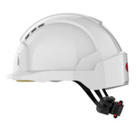 JSP EVOLite Safety Helmet - Micro Peak - Wheel Ratchet - Vented - White - thumbnail 3