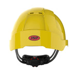 JSP EVOLite Safety Helmet - Micro Peak - Wheel Ratchet - Vented - Yellow - thumbnail 4