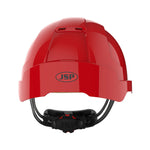 JSP EVOLite Safety Helmet - Micro Peak - Wheel Ratchet - Vented - Red - thumbnail 4