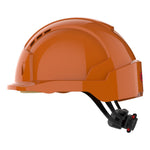 JSP EVOLite Safety Helmet - Micro Peak - Wheel Ratchet - Vented - Orange - thumbnail 3