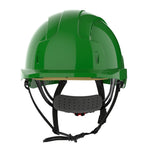 JSP EVOLite Linesman Safety Helmet - Wheel Ratchet - Vented - Green - thumbnail 2