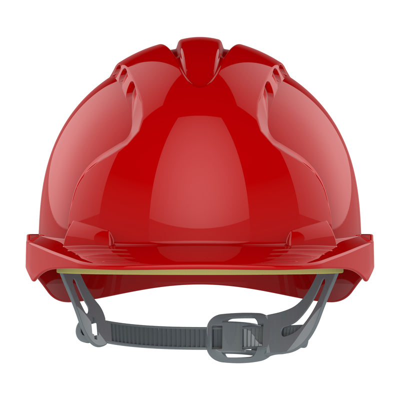 JSP EVO2 Safety Helmet - Slip Ratchet - Red