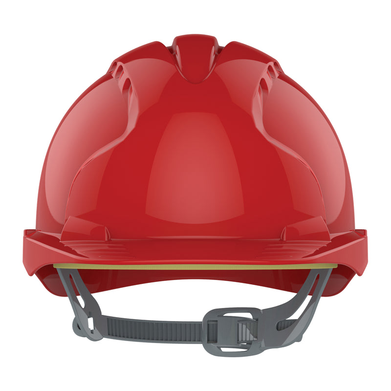 JSP EVO3 Safety Helmet - Slip Ratchet - Red