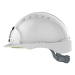 JSP EVO3 Mining Safety Helmet with Lamp Bracket - Slip Ratchet - White - thumbnail 3