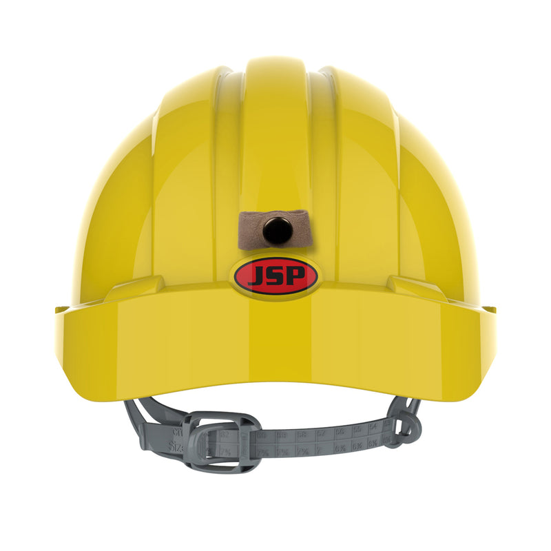 JSP EVO3 Mining Safety Helmet with Lamp Bracket - Slip Ratchet - Yellow