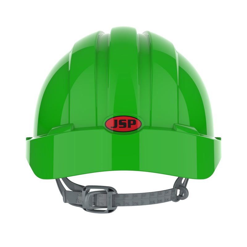 JSP EVO3 Safety Helmet - Slip Ratchet - 3 Point Miners - Green