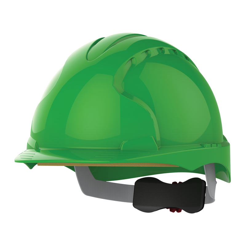 JSP EVO3 Safety Helmet - Wheel Ratchet - Green