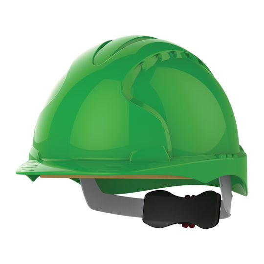 JSP EVO3 Safety Helmet - Wheel Ratchet - Green