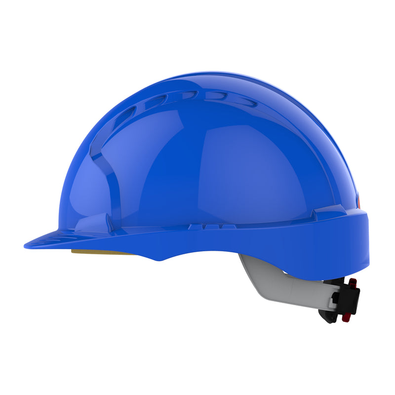 JSP EVO3 Safety Helmet - Wheel Ratchet - Blue