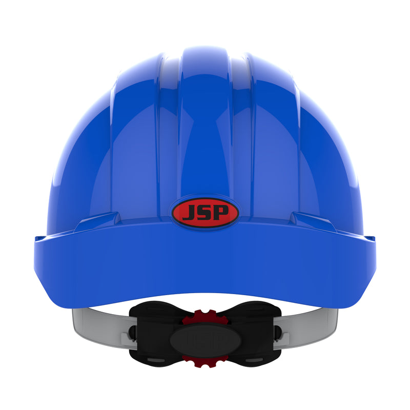 JSP EVO3 Safety Helmet - Wheel Ratchet - Blue