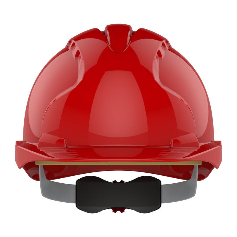 JSP EVO3 Safety Helmet - Wheel Ratchet - Red