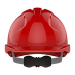 JSP EVO3 Safety Helmet - Wheel Ratchet - Red