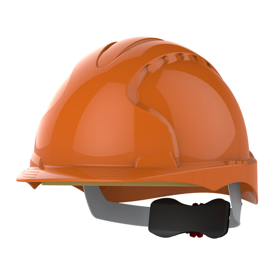 JSP EVO3 Safety Helmet - Wheel Ratchet - Orange