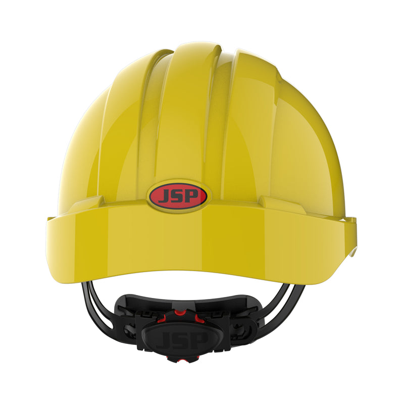 JSP EVO3 Mining Safety Helmet with Lamp Bracket - Wheel Ratchet - Yellow