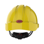 JSP EVO3 Mining Safety Helmet with Lamp Bracket - Wheel Ratchet - Yellow