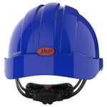 JSP EVO3 Mining Safety Helmet with Lamp Bracket - Wheel Ratchet - Blue - thumbnail 4