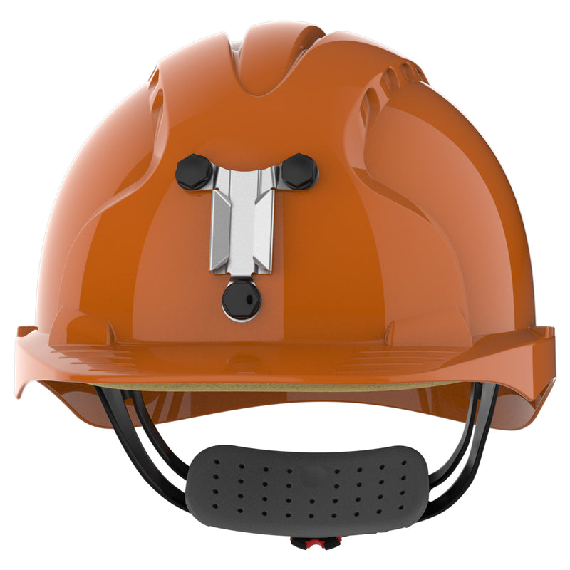 JSP EVO3 Mining Safety Helmet with Lamp Bracket - Wheel Ratchet - Orange