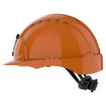 JSP EVO3 Mining Safety Helmet with Lamp Bracket - Wheel Ratchet - Orange - thumbnail 3