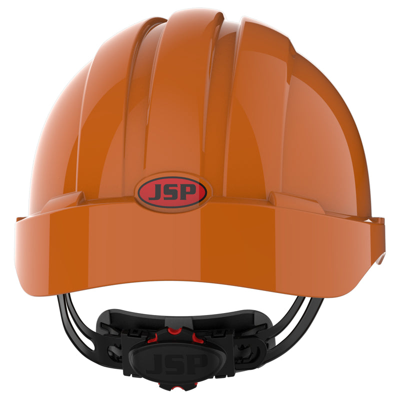 JSP EVO3 Mining Safety Helmet with Lamp Bracket - Wheel Ratchet - Orange