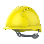 JSP EVO2 Safety Helmet - Slip Ratchet - Vented - Yellow - thumbnail 1