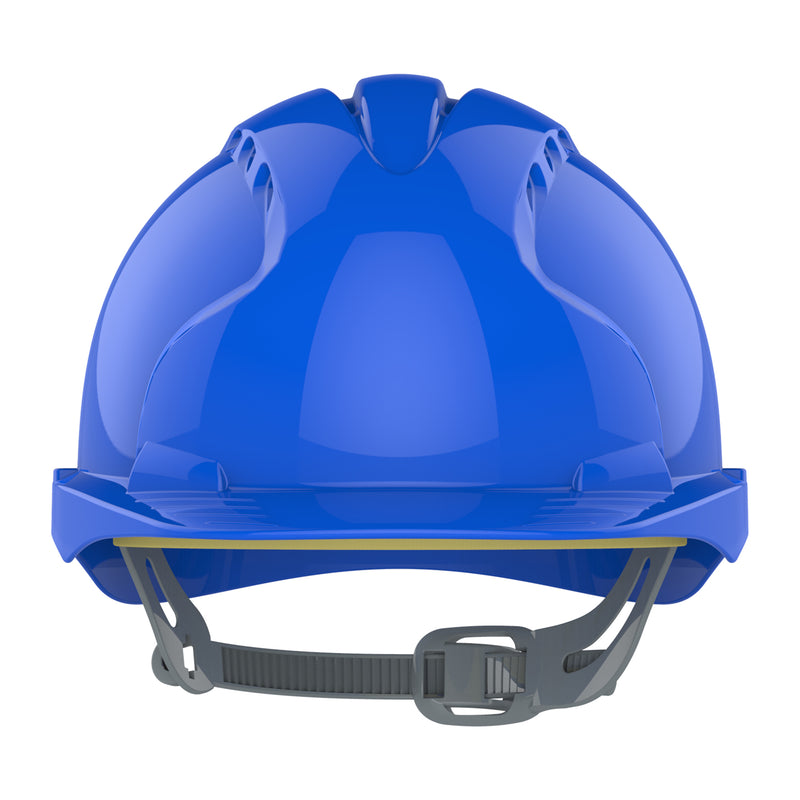 JSP EVO2 Safety Helmet - Slip Ratchet - Vented - Blue