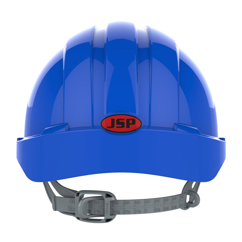 JSP EVO2 Safety Helmet - Slip Ratchet - Vented - Blue