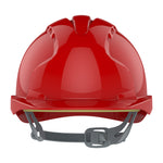 JSP EVO2 Safety Helmet - Slip Ratchet - Vented - Red - thumbnail 2