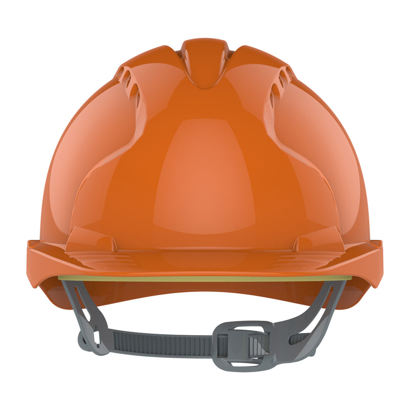 JSP EVO2 Safety Helmet - Slip Ratchet - Vented - Orange