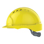 JSP EVO3 Safety Helmet - Slip Ratchet - Vented - Yellow - thumbnail 3