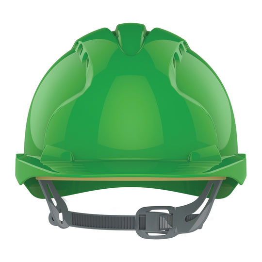 JSP EVO3 Safety Helmet - Slip Ratchet - Vented - Green