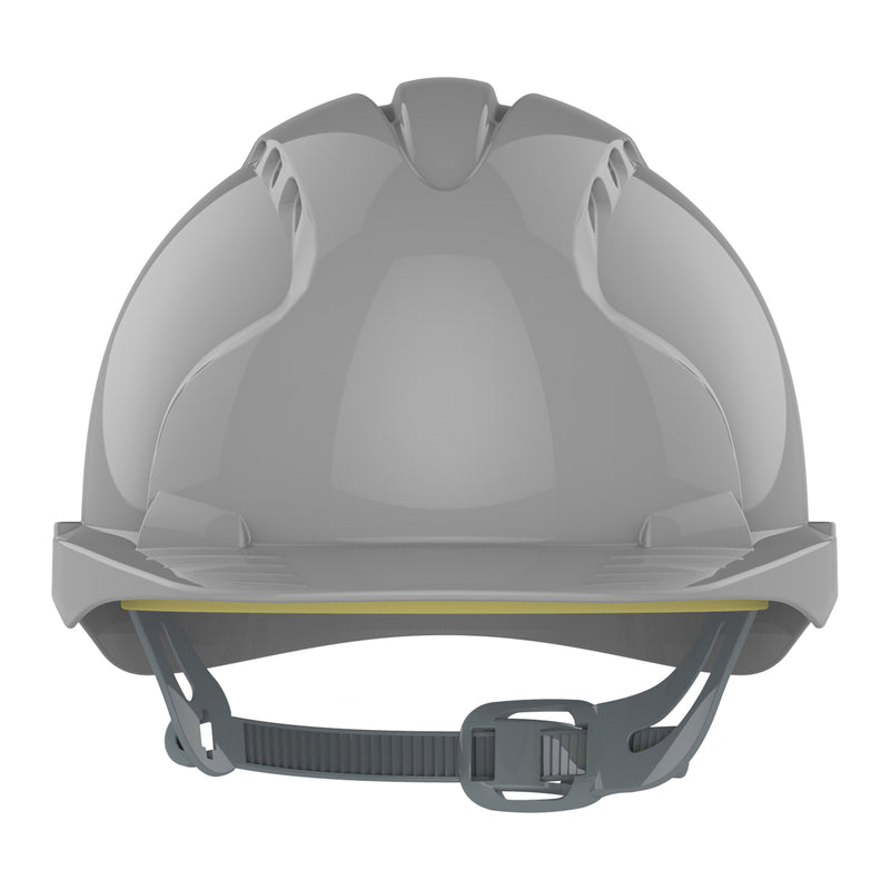 JSP EVO3 Safety Helmet - Slip Ratchet - Vented - Grey