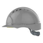 JSP EVO3 Safety Helmet - Slip Ratchet - Vented - Grey - thumbnail 3