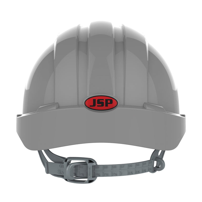 JSP EVO3 Safety Helmet - Slip Ratchet - Vented - Grey