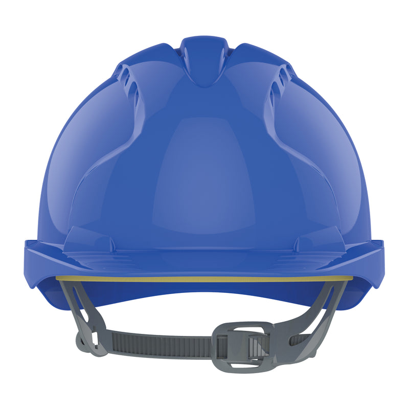 JSP EVO3 Safety Helmet - Slip Ratchet - Vented - Blue