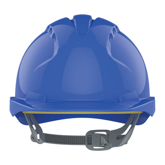 JSP EVO3 Safety Helmet - Slip Ratchet - Vented - Blue