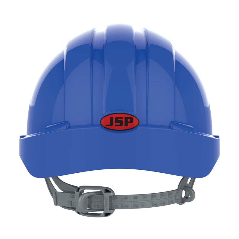 JSP EVO3 Safety Helmet - Slip Ratchet - Vented - Blue