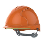 JSP EVO3 Safety Helmet - Slip Ratchet - Vented - Orange - thumbnail 1