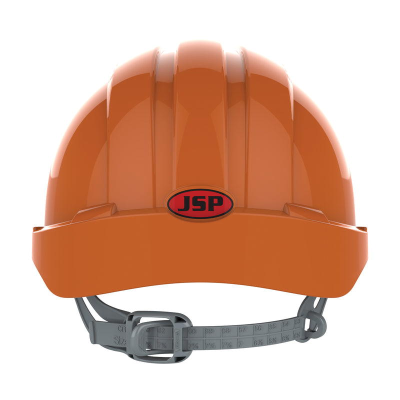 JSP EVO3 Safety Helmet - Slip Ratchet - Vented - Orange