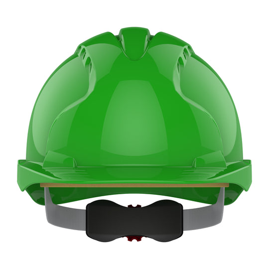 JSP EVO3 Safety Helmet - Wheel Ratchet - Vented - Green