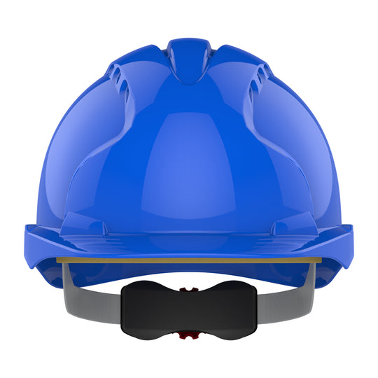 JSP EVO3 Safety Helmet - Wheel Ratchet - Vented - Blue