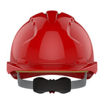 JSP EVO3 Safety Helmet - Wheel Ratchet - Vented - Red - thumbnail 2