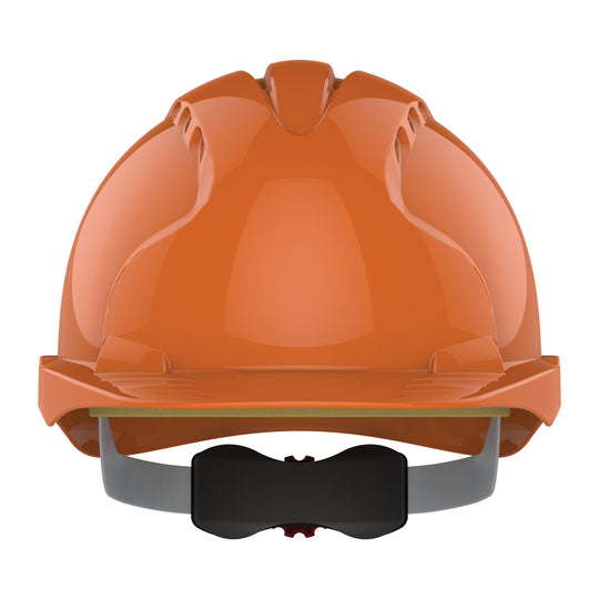 JSP EVO3 Safety Helmet - Wheel Ratchet - Vented - Orange