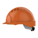 JSP EVO3 Safety Helmet - Wheel Ratchet - Vented - Orange