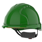 JSP EVO3 Safety Helmet - Micro Peak - Wheel Ratchet - Green - thumbnail 1