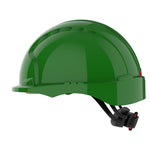 JSP EVO3 Safety Helmet - Micro Peak - Wheel Ratchet - Green