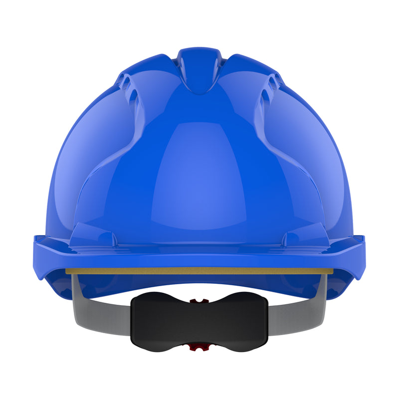 JSP EVO3 Safety Helmet - Micro Peak - Wheel Ratchet - Blue