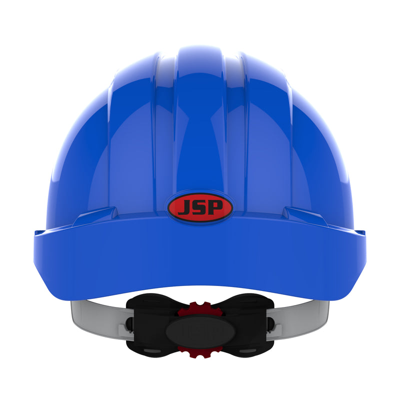 JSP EVO3 Safety Helmet - Micro Peak - Wheel Ratchet - Blue