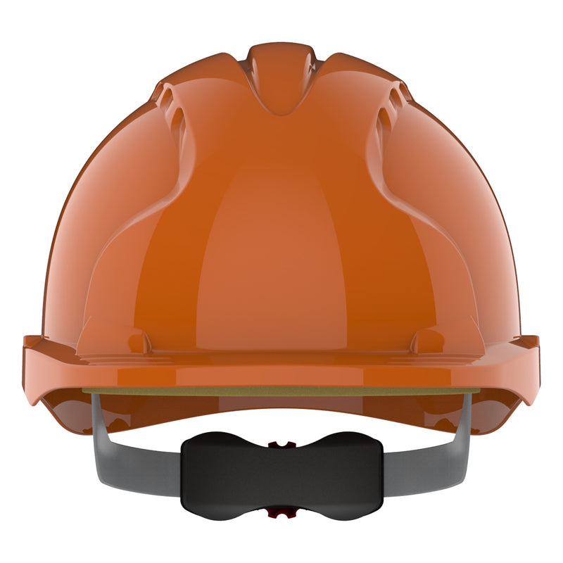 JSP EVO3 Safety Helmet - Micro Peak - Wheel Ratchet - Orange
