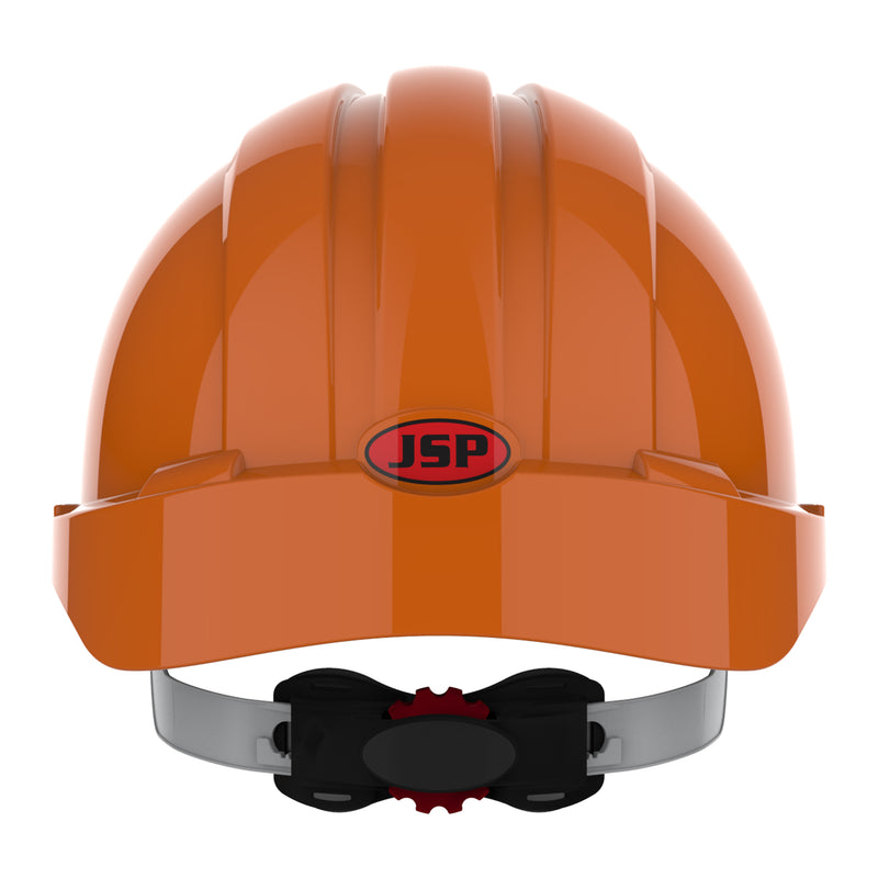JSP EVO3 Safety Helmet - Micro Peak - Wheel Ratchet - Orange